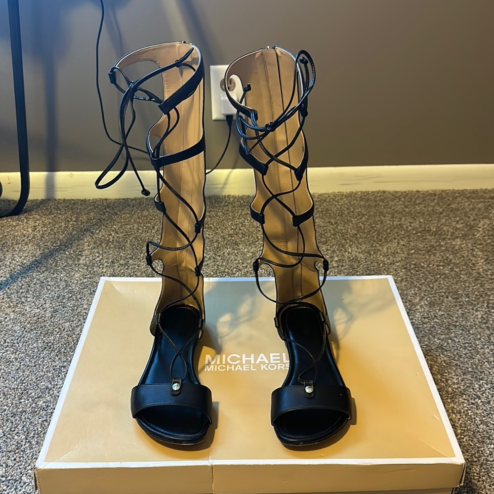 Michael Kors Sofia Gladiator Leather Sandal